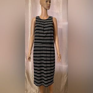 White House Black Market-Sleeveless Striped Dress